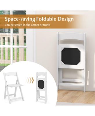 Set of 16 Dining Chairs w/ Rubber Wood Legs & Padded Seat for Home Office Events