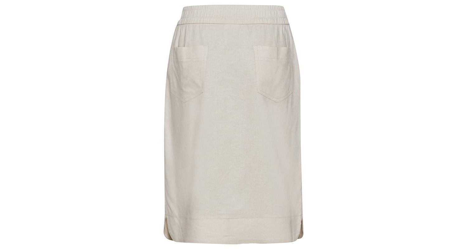 Women's Linen Blend Pull-On Skirt