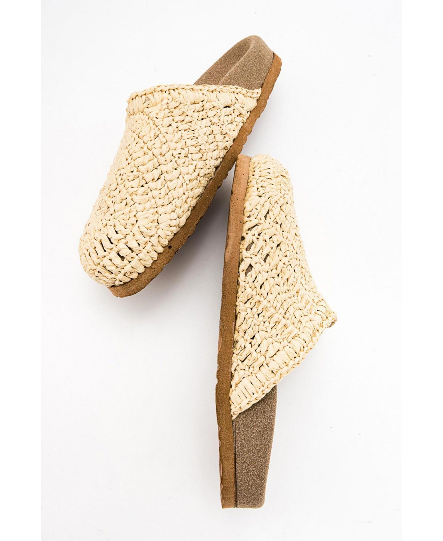 Женские сандалии Prologue Shoes Loop Woven Slide, цвет: Бежевая искусственная кожа, вариант 1 — фото 4