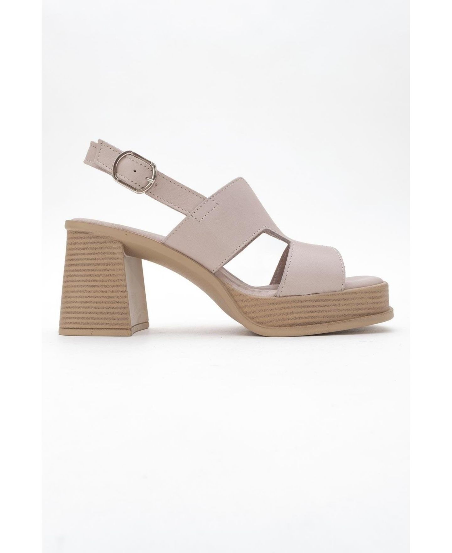 Женские сандалии Forever & Always Shoes Zennia Leather Platform Sandal (Women), цвет: Бежевый кожаный — фото 2