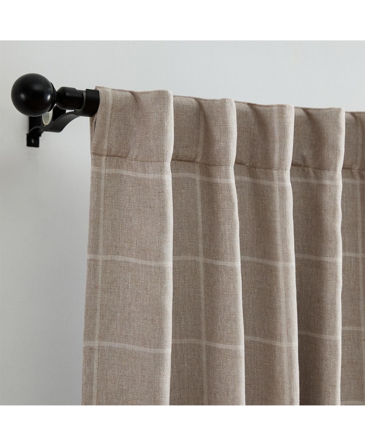 Elrene Home Fashions Sawyer Windowpane Plaid Blackout Window Curtain Panel