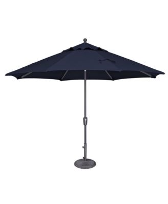 11FT Octagon Patio Umbrella with Push-Button Tilt, Anthracite Frame
