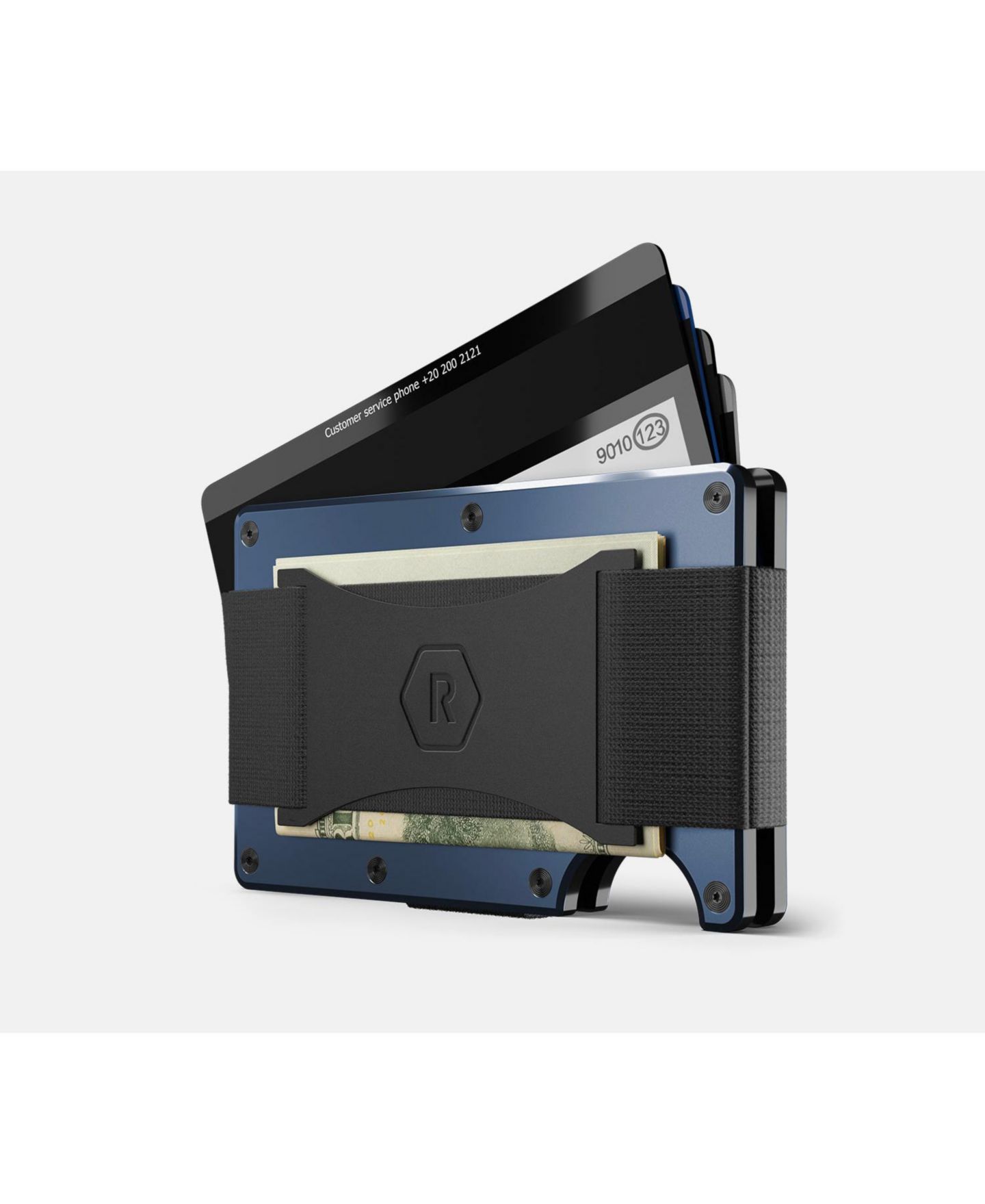 Мужской кошелёк The Ridge RIDGE Wallet - Alpine Navy - Cash Strap, цвет: Тёмно-синий — фото 3