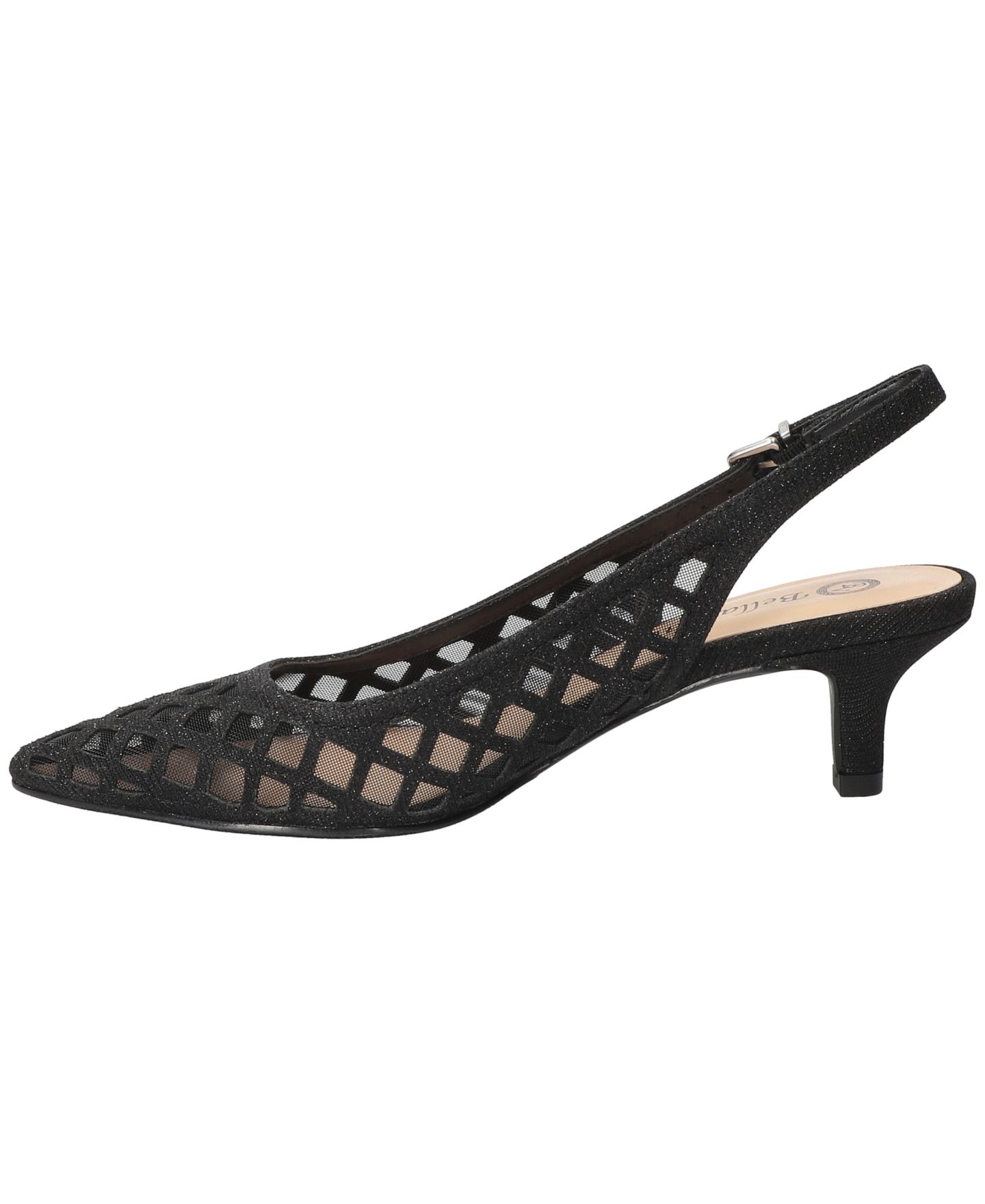 Женские туфли Bella Vita Noel Slingback Pointed Toe Pumps, цвет: Чёрный, вариант 1 — фото 6