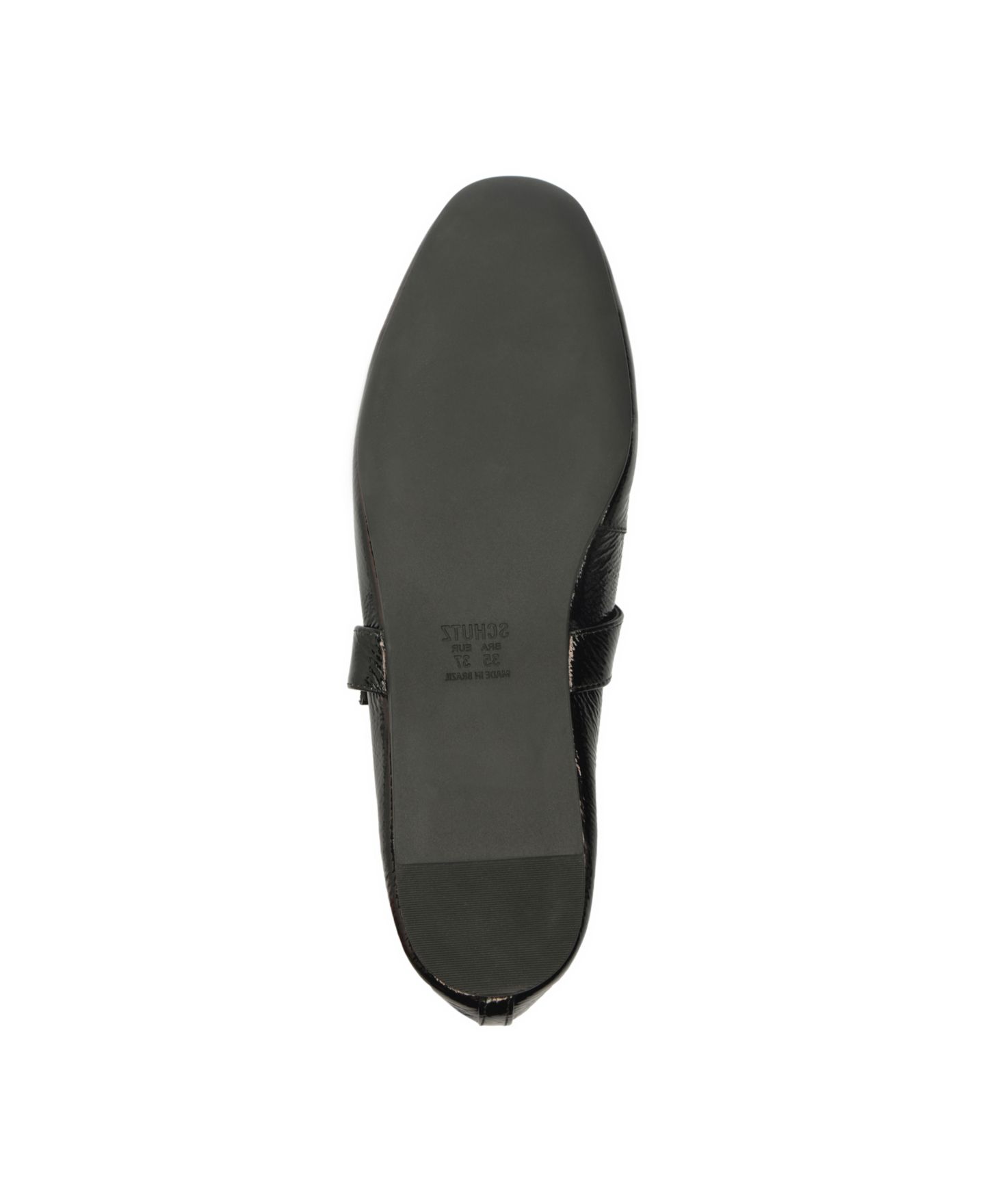 Женские балетки Schutz Courtney с пряжкой, цвет: Чёрный кожаный — фото 5