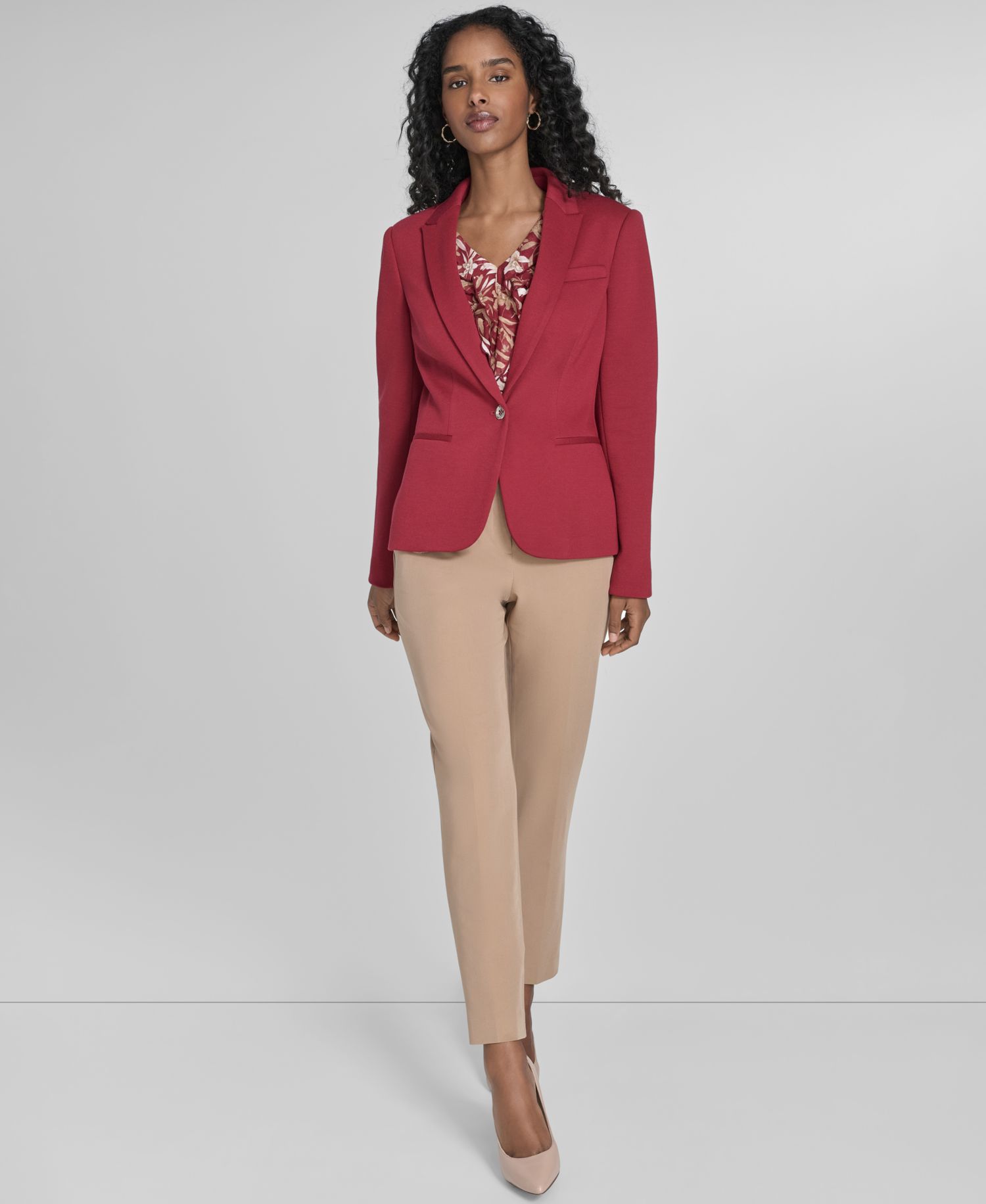 Women's One-Button Blazer
