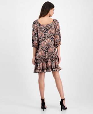 Women's Ruffled Shift Dress
