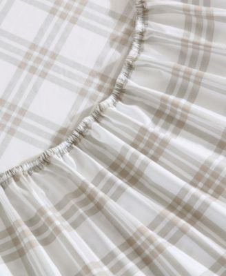 Printed 200-Thread Count Cotton Percale 4-Pc. Sheet Set, King