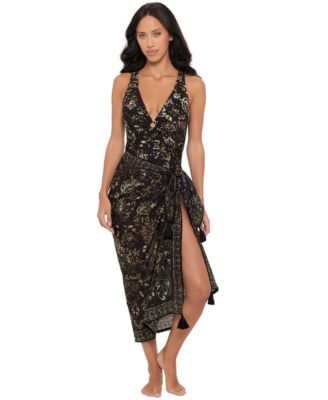 Magicsuit - Women's Cotton Printed Tassel-Fringe Pareo