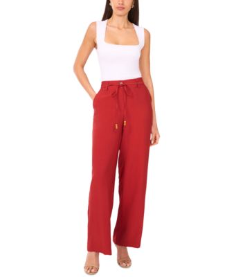 Vince Camuto - Women's Tied Straight-Leg Trousers