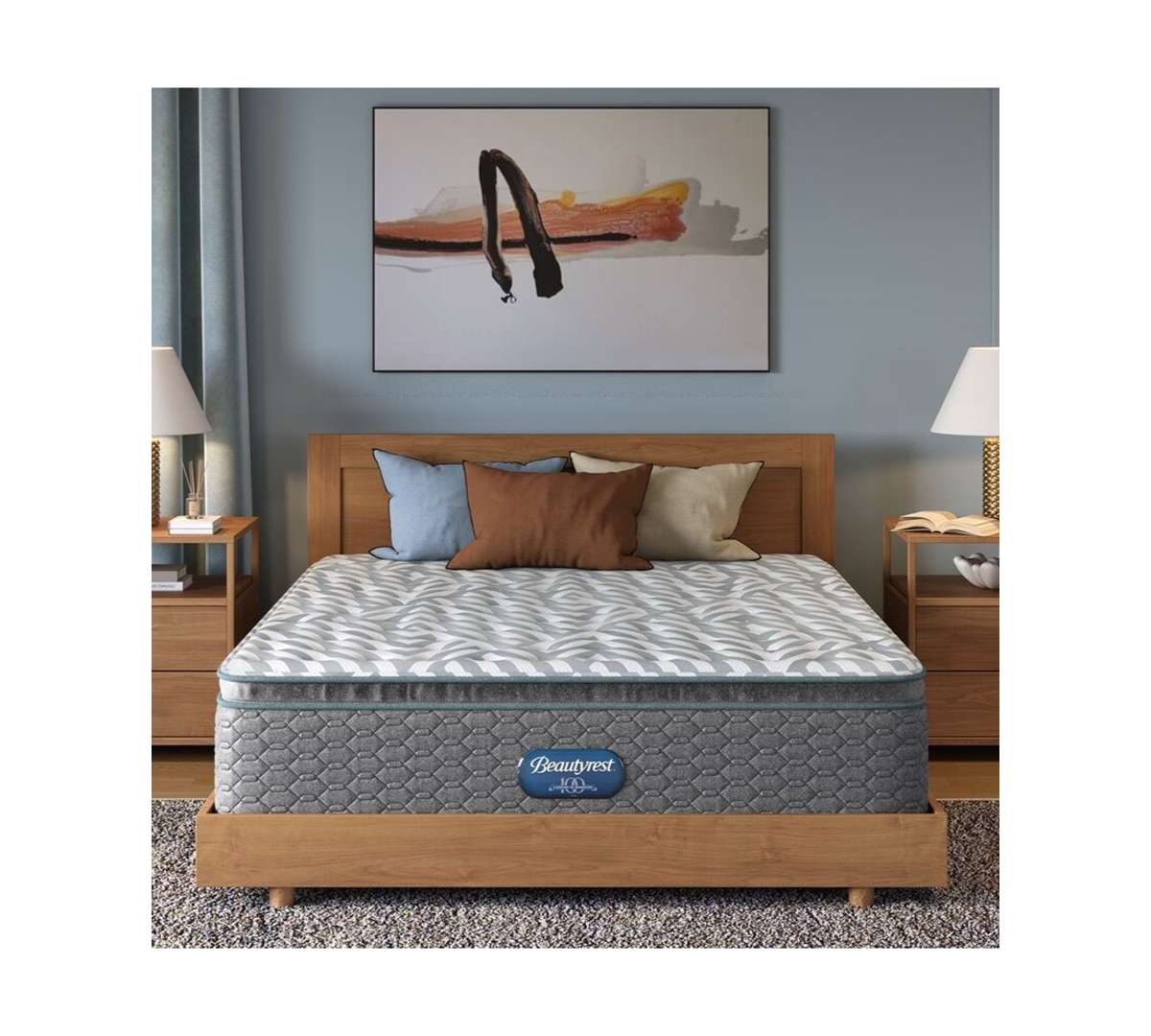 Beautyrest Anderson Avenue 14.25" Medium Pillow Top Mattress, Twin Xl In Transparent