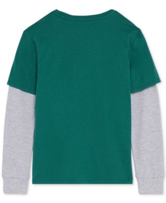 Big Boys Layered-Look Graphic T-Shirt 