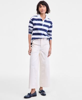On 34th - Women's High-Rise Wide-Leg Chino Pants