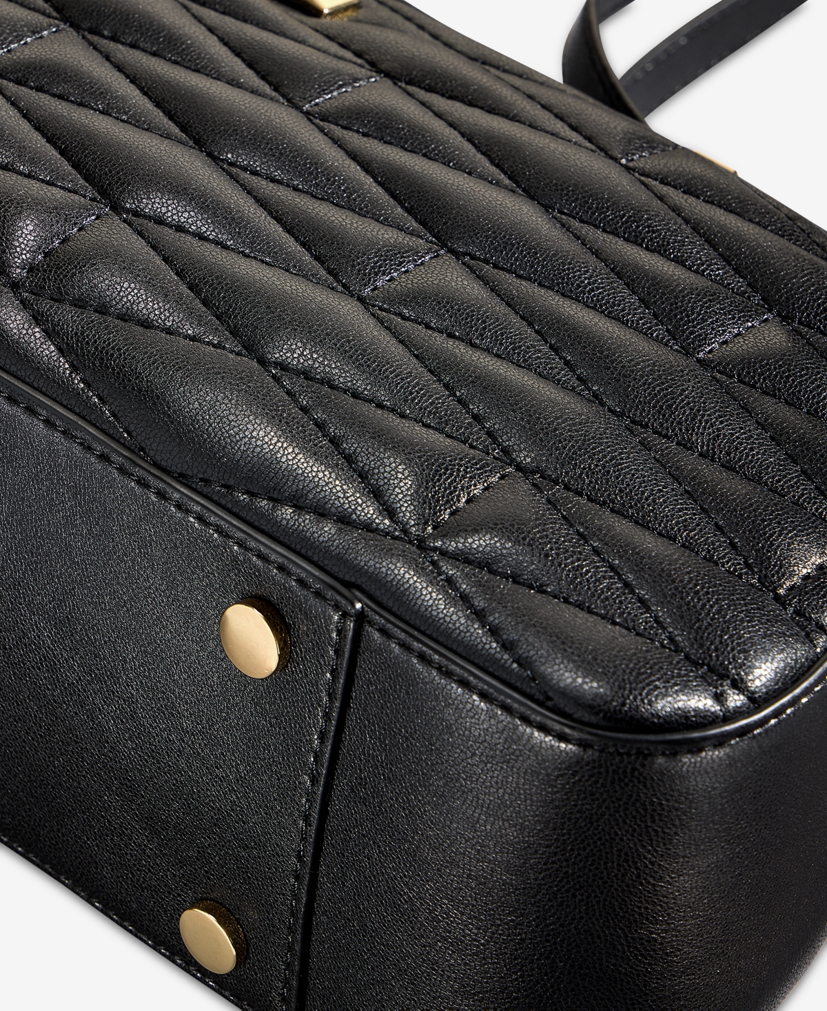 Inc International Concepts Nedda Quilted Satchel, Exclusively At Macy's In Black