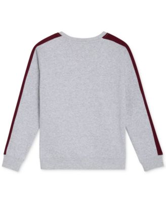Big Boys Colorblocked Crewneck Sweatshirt