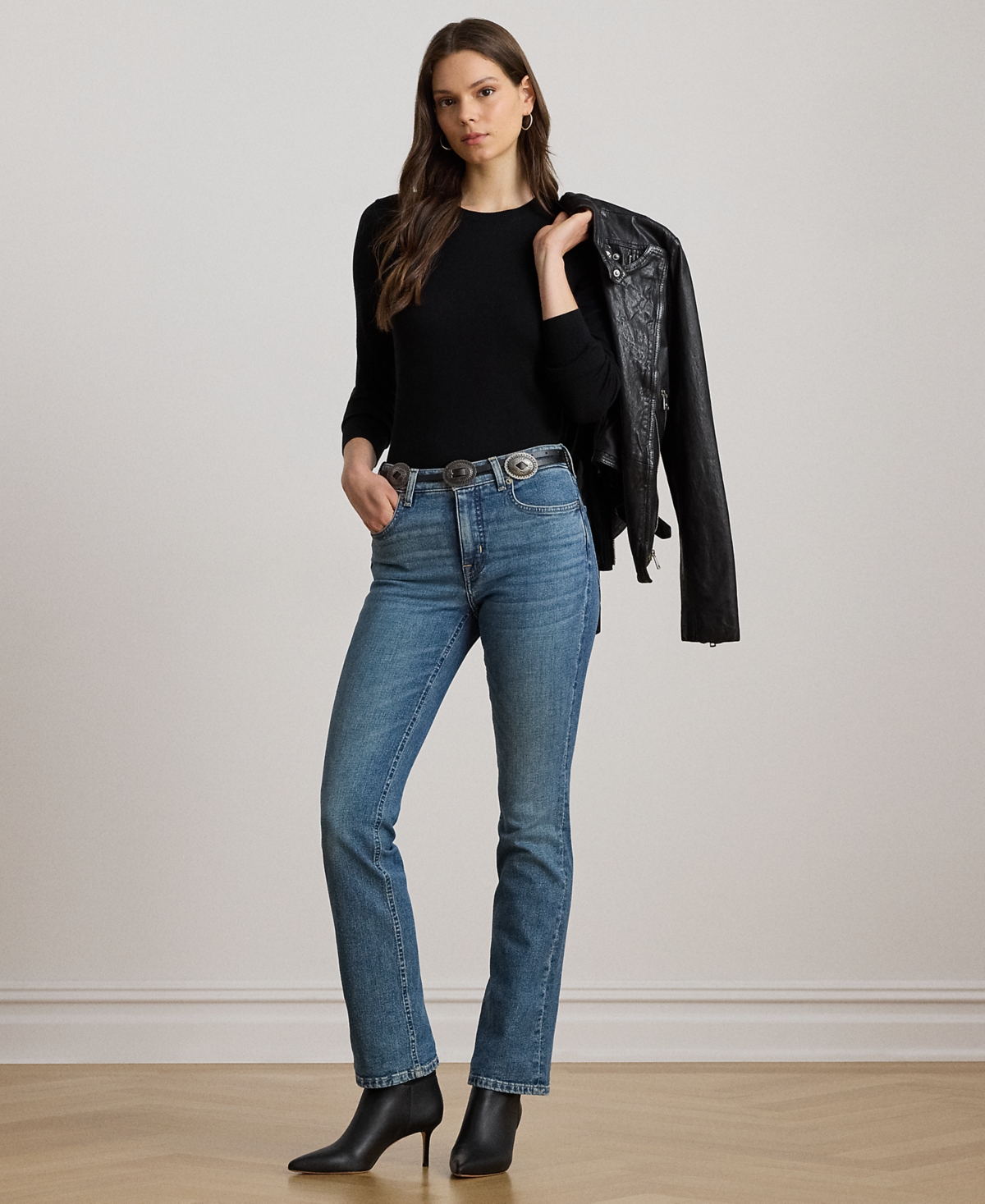 Lauren Ralph Petite Cotton-Blend Sweater