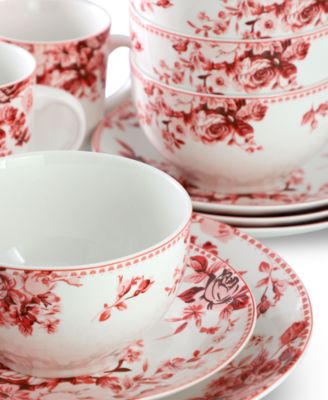 Amor 16 Pc. Dinnerware Set, Service for 4