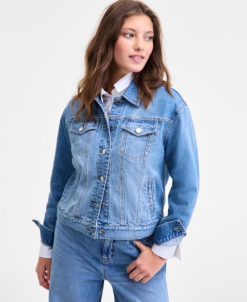 Женские куртки On 34th Modern Denim Trucker Jacket