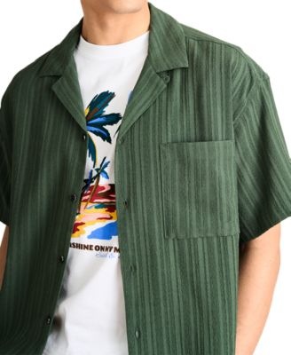 Scotch & Soda Scotch Soda Mens Shirt Shorts Graphic T Shirt In Green