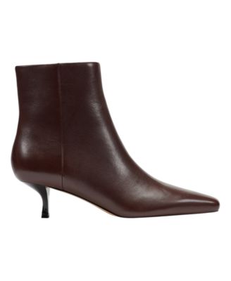 Women's Kiona Leather Kitten Heel Booties
