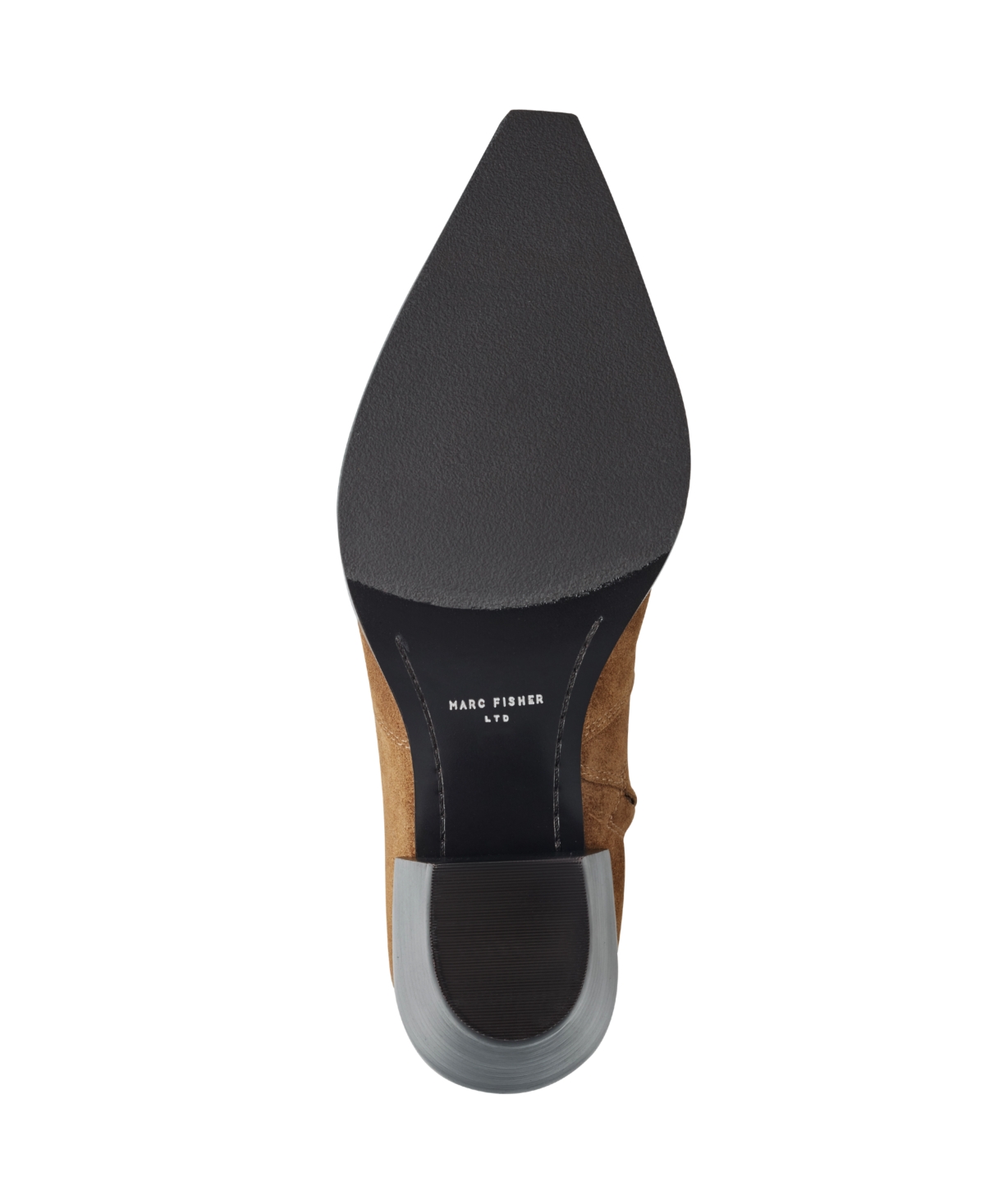 Marc Fisher Ltd Giulie Pointed Cap Toe Bootie In Brown