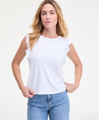 On 34th - Women's Flutter-Sleeve Jersey T-Shirt