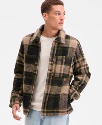 Men's Plaid Shirt Jacket