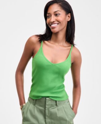 Women's Striped V-Neck Tank