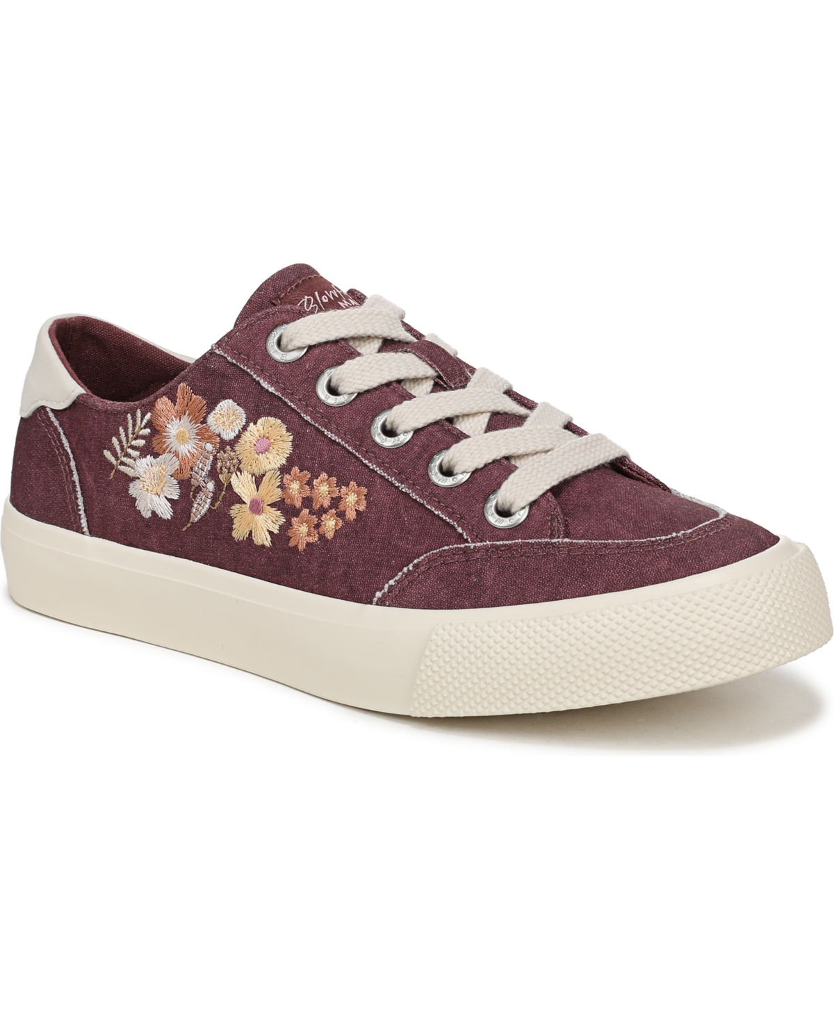 Women's Vivid 3 Lace Up Platform Sneakers - Navy Floral Canvas