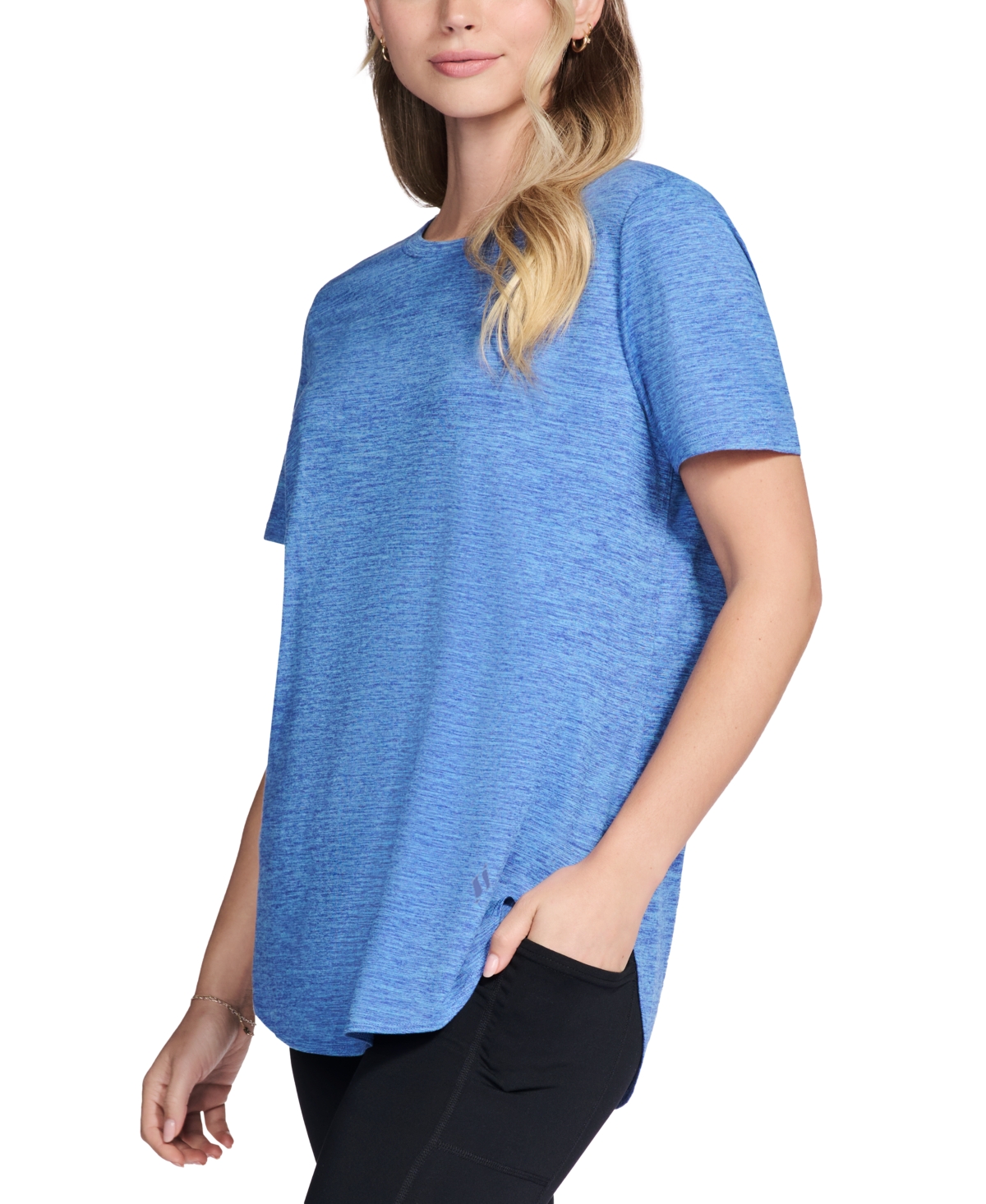 Skechers Women's Active Go Walk Wear Go Dri Swift Tunic T-shirt In Blue