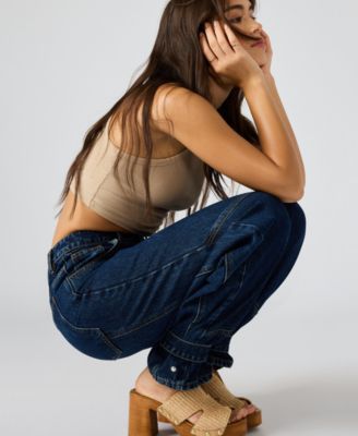 Women's Tre Denim Mid-Rise Wide-Leg Jeans 