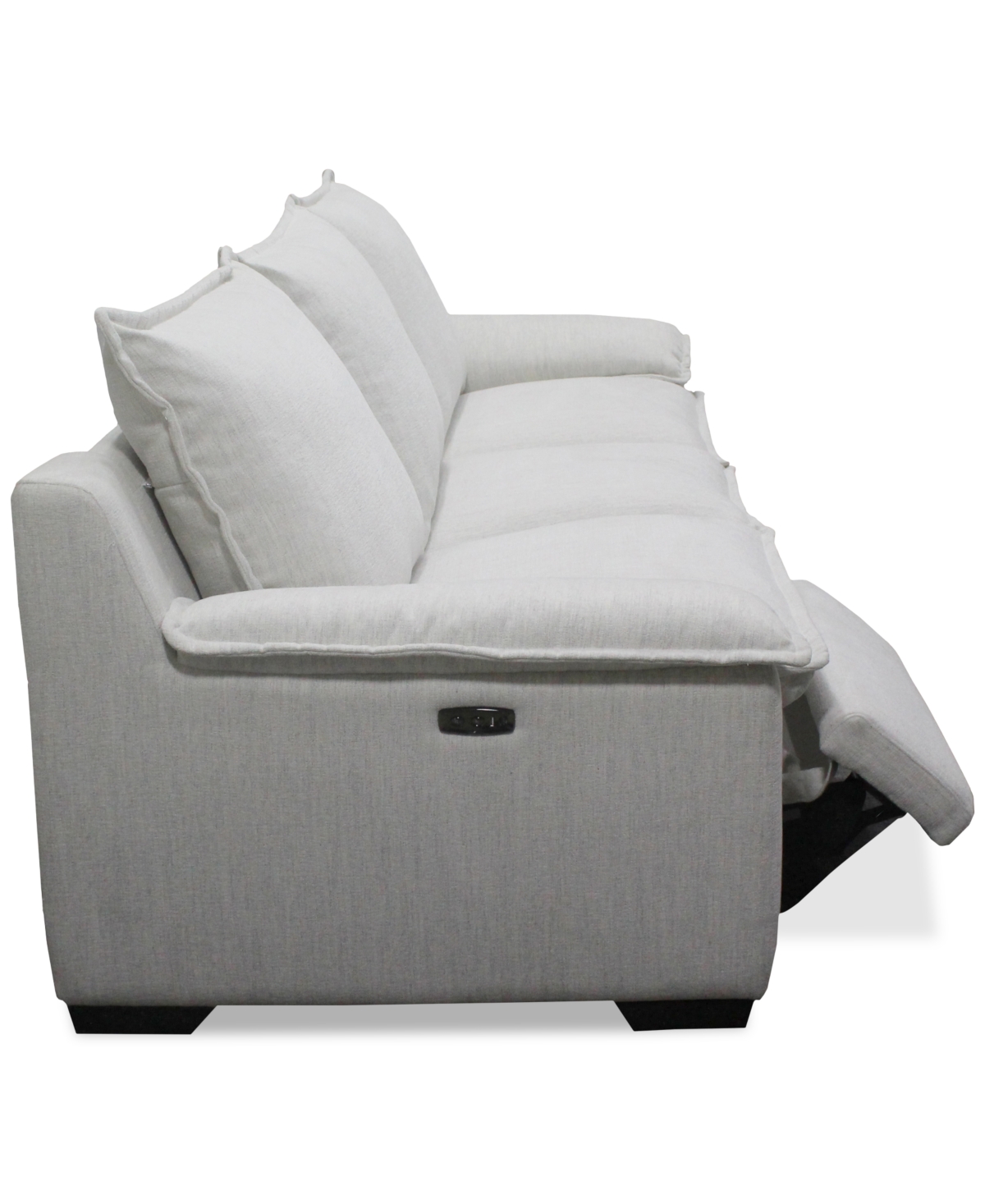 Macy's Borsi 3-pc. Sofa Sectional With 2 Power Recliners In Brown