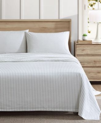 Printed 200-Thread Count Cotton Percale 4-Pc. Sheet Set, Full&nbsp;
