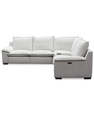 Borsi 5-Pc. Sectional with 2 Power Recliners & 1 Console, Exclusive at Macy's