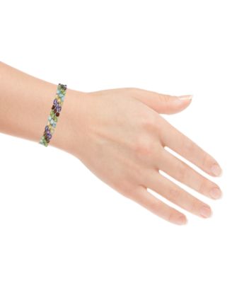 Multi-Gemstone Flex Bracelet (25-7/8 ct. t.w.) in Sterling Silver