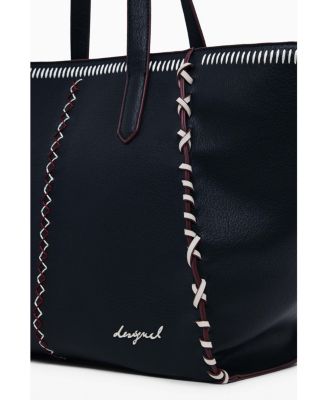 Women's Large shopper bag with stitching