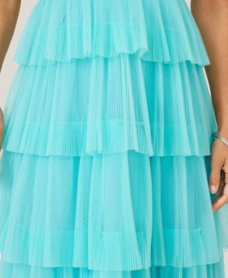 Women's Halter Tiered Midi Dress