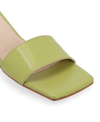 Women's Squared Leather Sandals