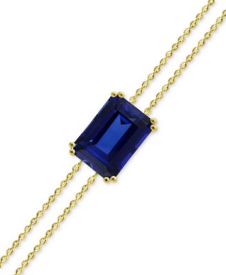 Gemstone Bracelet in 14k Gold-Plated Sterling Silver