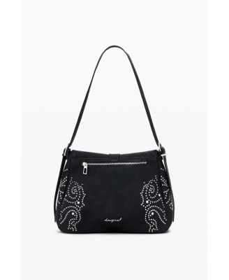 Women's Small crossbody faux leather studded bag