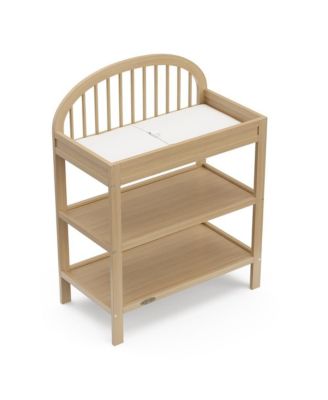 Olivia Changing Table with Water-Resistant Changing Pad (Driftwood)