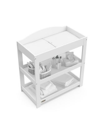 Customizable Changing Table with Water-Resistant Changing Pad - (White)