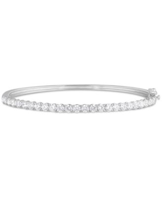 Lab Grown Diamond Bangle Bracelet (3 ct. t.w.) in 14k White Gold