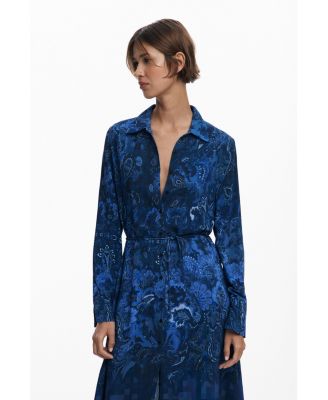 Women's Paisley shirt dress