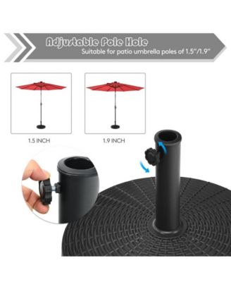 49 LBS Patio Resin Umbrella Base Stand for Outdoor