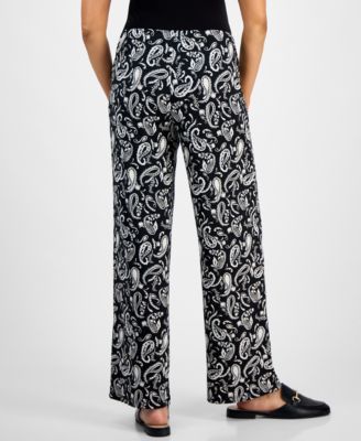 Women's Printed Knit Pull-On Pants