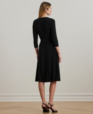 Surplice Jersey Dress