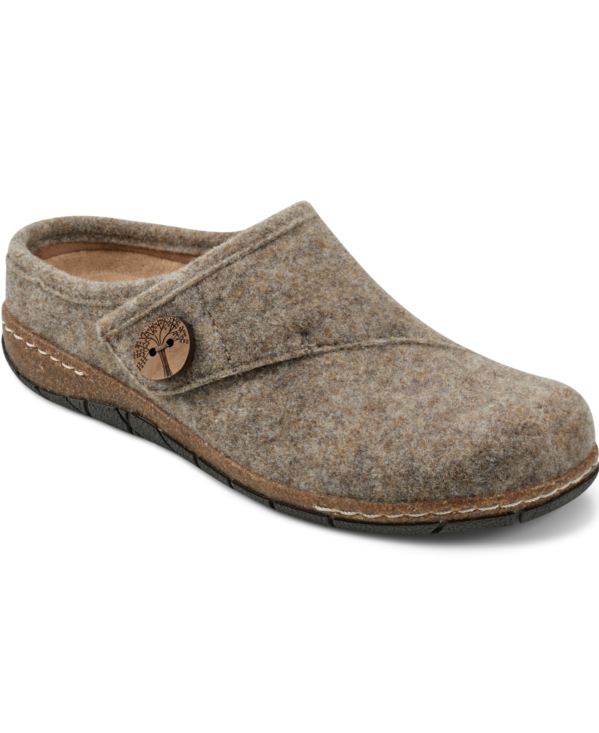 Earth Women's Ezra Button Wrap Slip-on Clogs In Brown