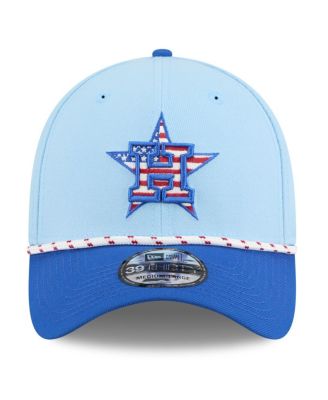 Men's Light Blue/Blue Houston Astros 2025 Fourth of July 39THIRTY Flex Hat