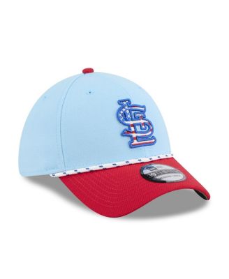 Men's Light Blue/Red St. Louis Cardinals 2025 Fourth of July 39THIRTY Flex Hat
